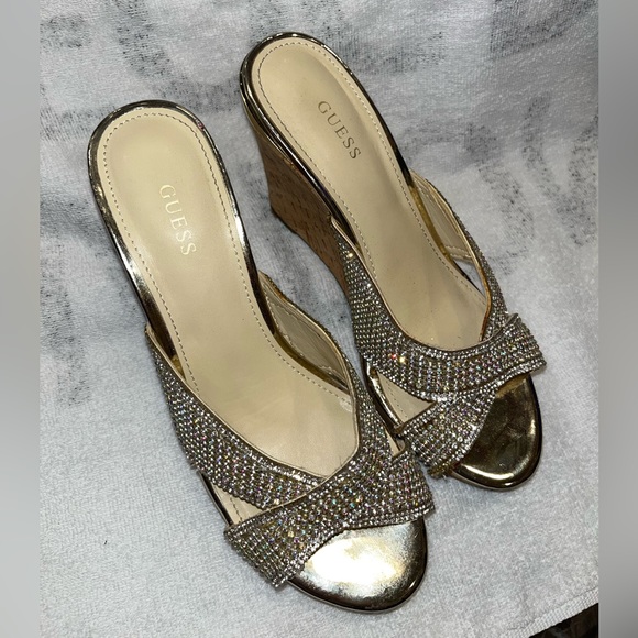 Guess Sparkly Wedges. Size 8 - Picture 3 of 6